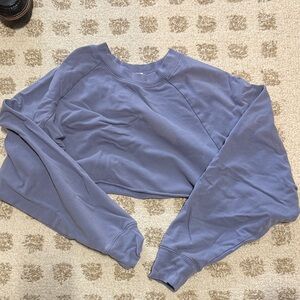 Alo Yoga Cropped Women's Pullover Sweatshirt - dusty lavender